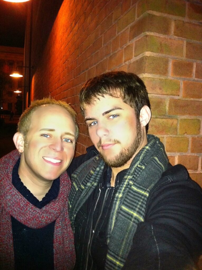 Con su esposo Samuel Beniquez